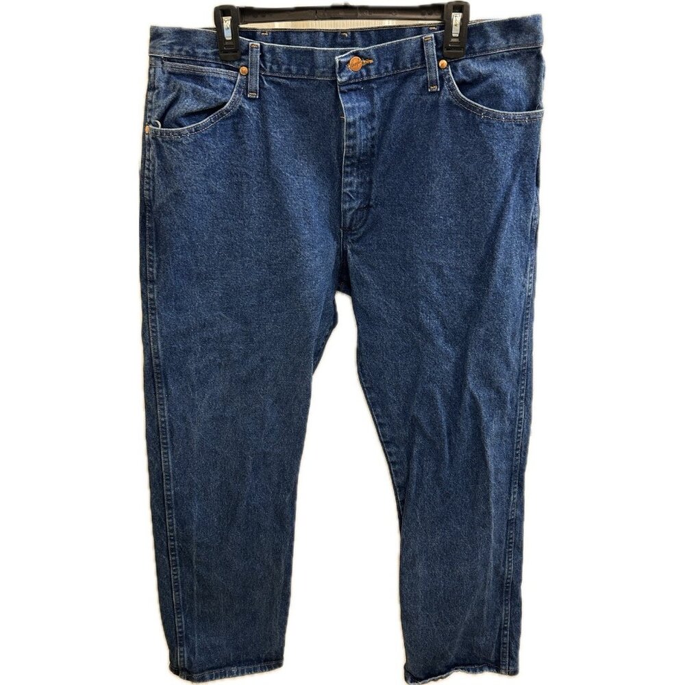 Vintage Wrangler 38X30 100% Cotton Straight Leg Jeans 1013MWZPW Cowboy Cut - Picture 2 of 14